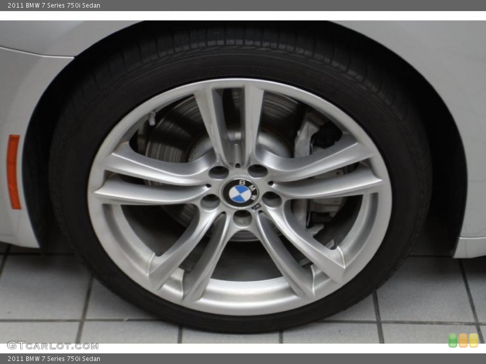 2011 BMW 7 Series 750i Sedan Wheel and Tire Photo #45897198