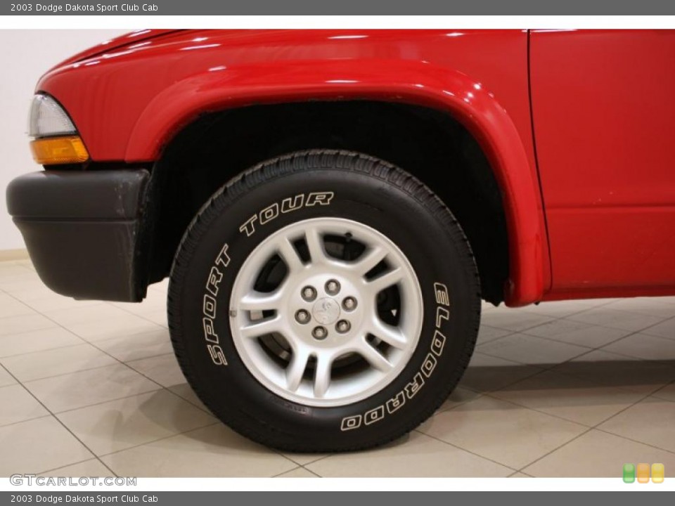 2003 Dodge Dakota Sport Club Cab Wheel and Tire Photo #45901874