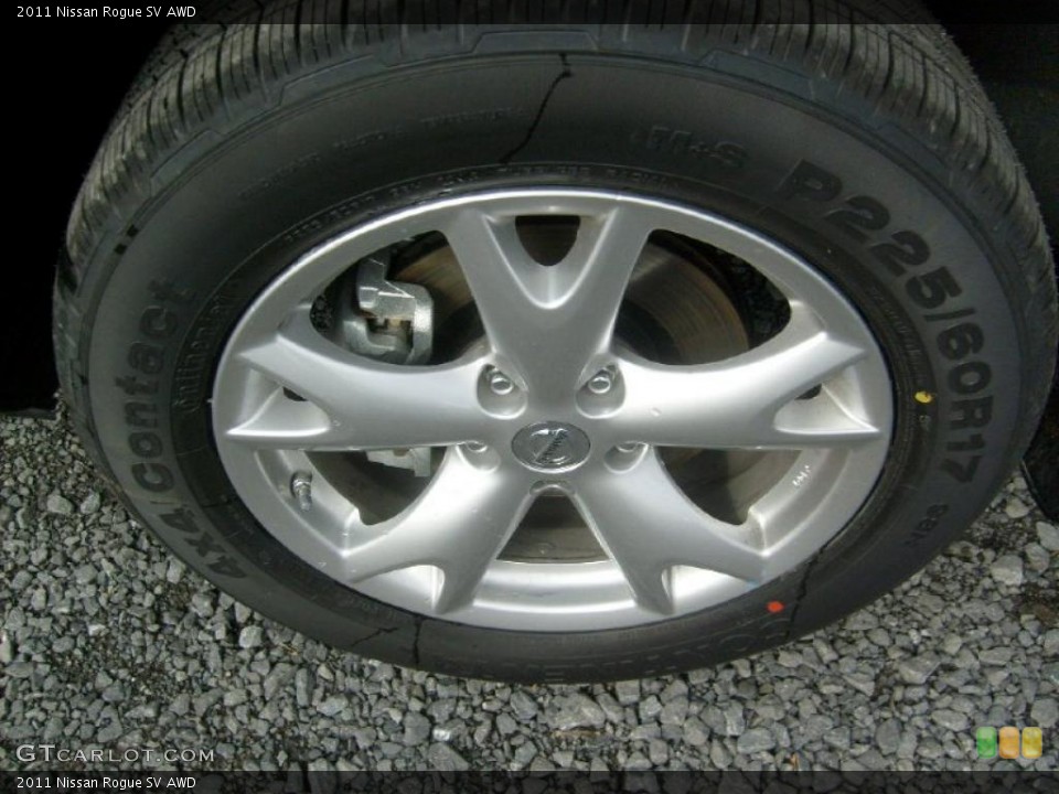 2011 Nissan Rogue SV AWD Wheel and Tire Photo #45904550