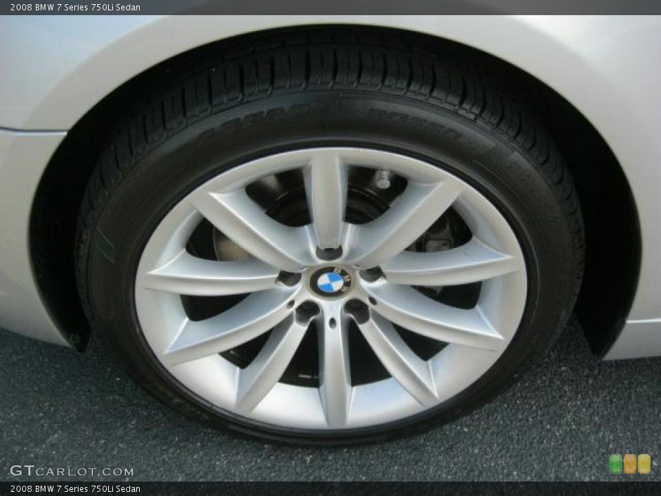 2008 BMW 7 Series 750Li Sedan Wheel and Tire Photo #45906407