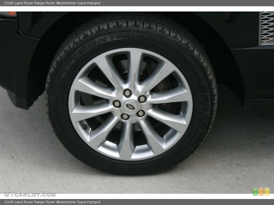 2008 Land Rover Range Rover Westminster Supercharged Wheel and Tire Photo #45906728
