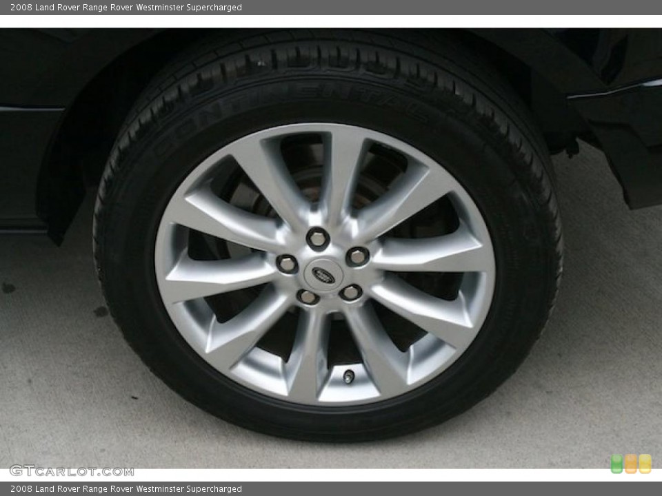 2008 Land Rover Range Rover Westminster Supercharged Wheel and Tire Photo #45906734