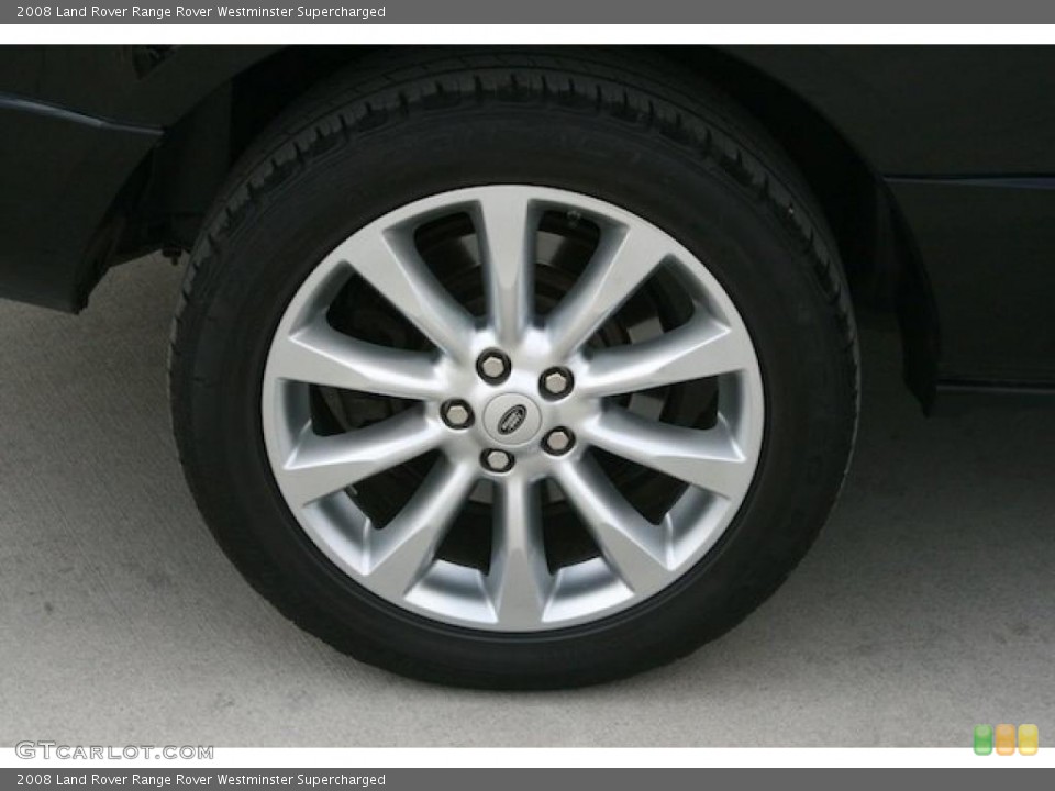 2008 Land Rover Range Rover Westminster Supercharged Wheel and Tire Photo #45906740
