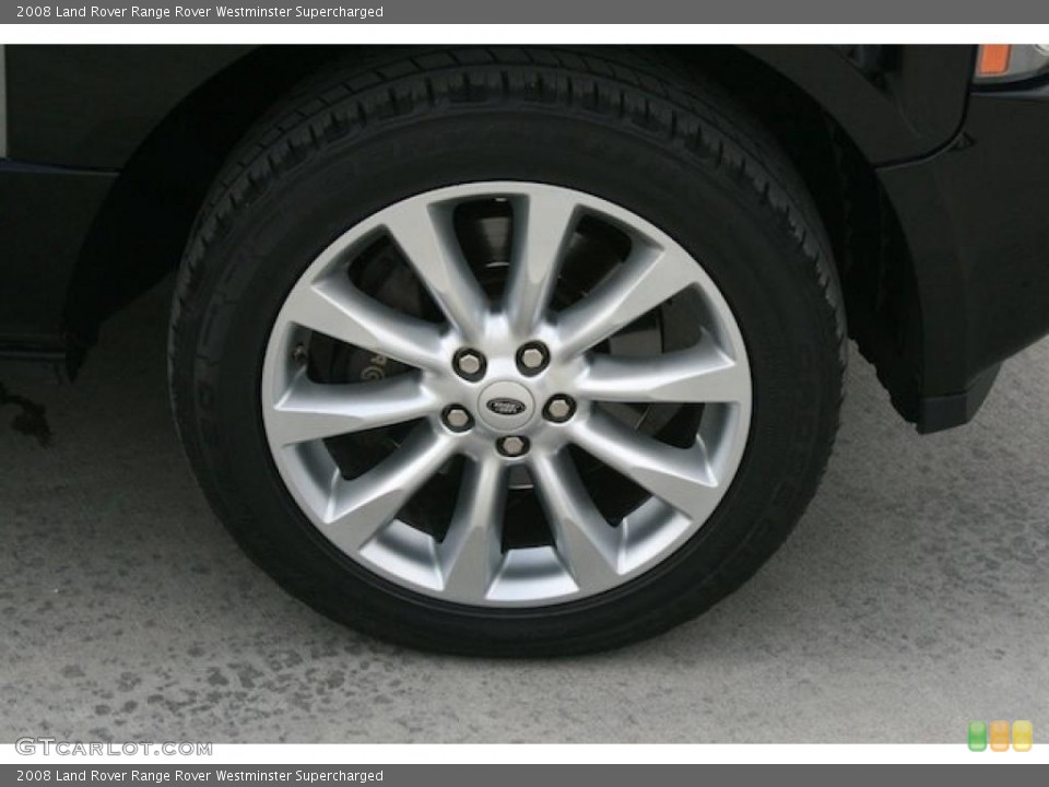 2008 Land Rover Range Rover Westminster Supercharged Wheel and Tire Photo #45906746