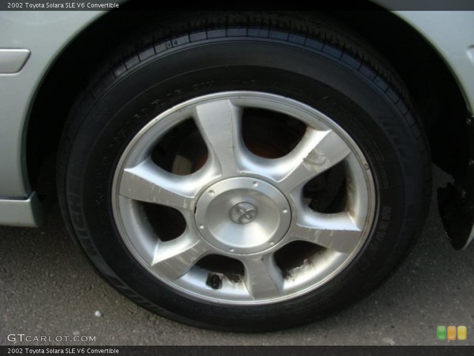 2002 Toyota Solara SLE V6 Convertible Wheel and Tire Photo #45917033