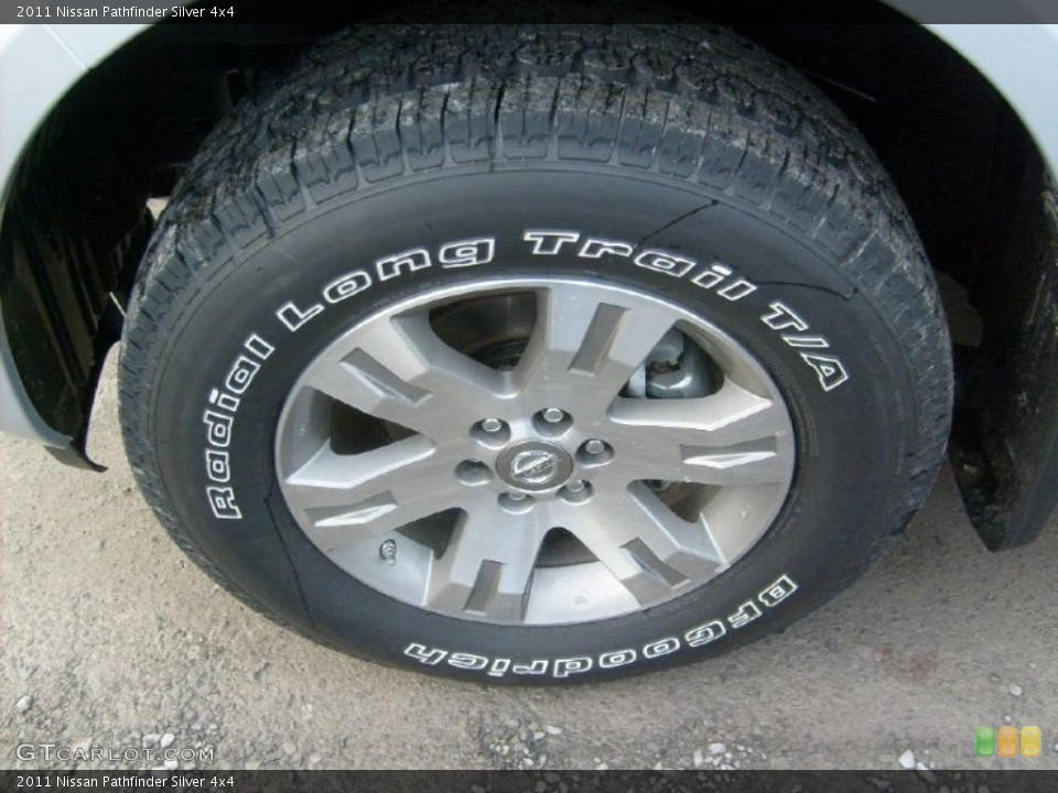 2011 Nissan Pathfinder Silver 4x4 Wheel and Tire Photo #45929194