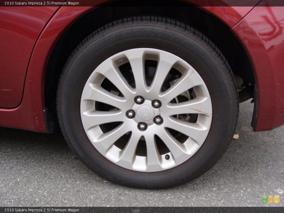 2010 Subaru Impreza 2.5i Premium Wagon Wheel and Tire Photo #45934023