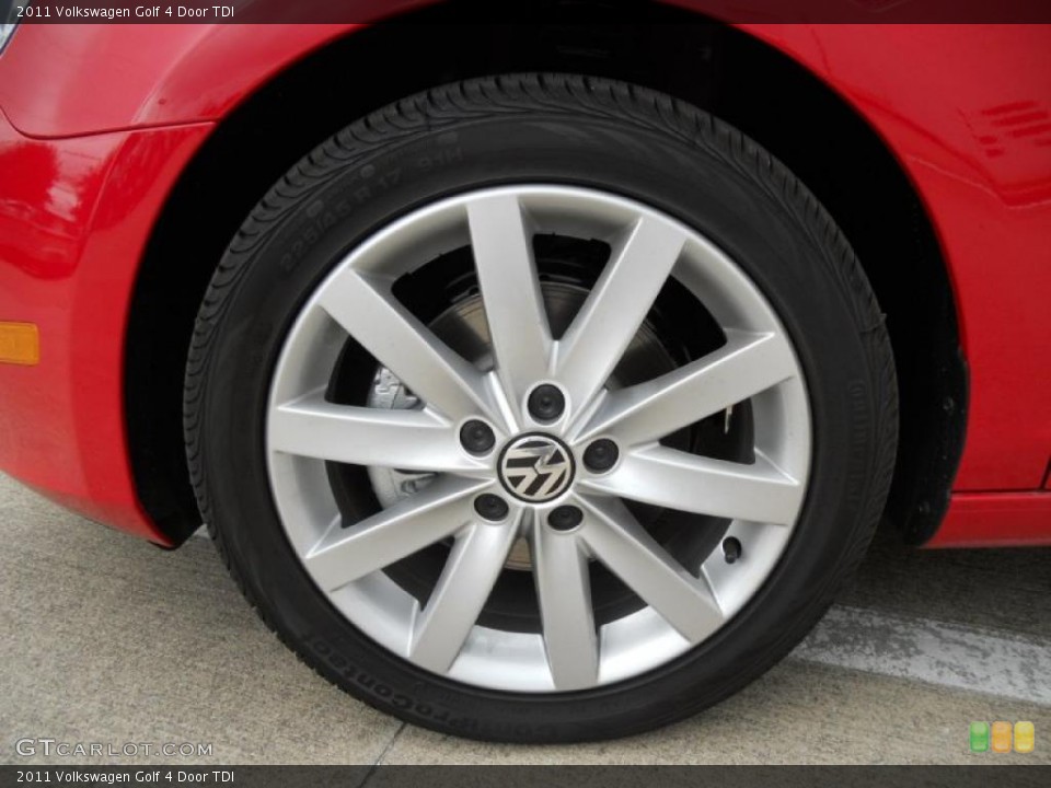 2011 Volkswagen Golf 4 Door TDI Wheel and Tire Photo #45941274