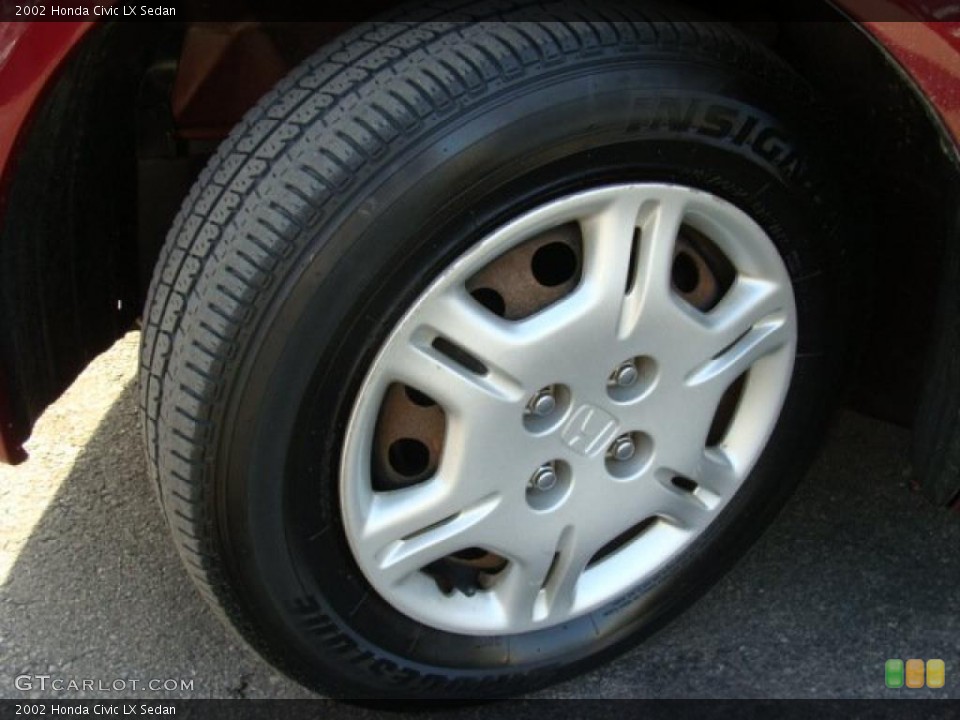 2002 Honda Civic LX Sedan Wheel and Tire Photo #45942162
