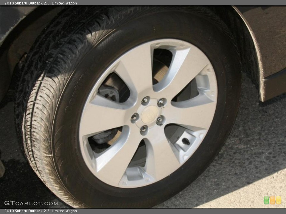 2010 Subaru Outback 2.5i Limited Wagon Wheel and Tire Photo #45944667