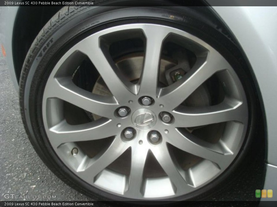 2009 Lexus SC 430 Pebble Beach Edition Convertible Wheel and Tire Photo #45949836