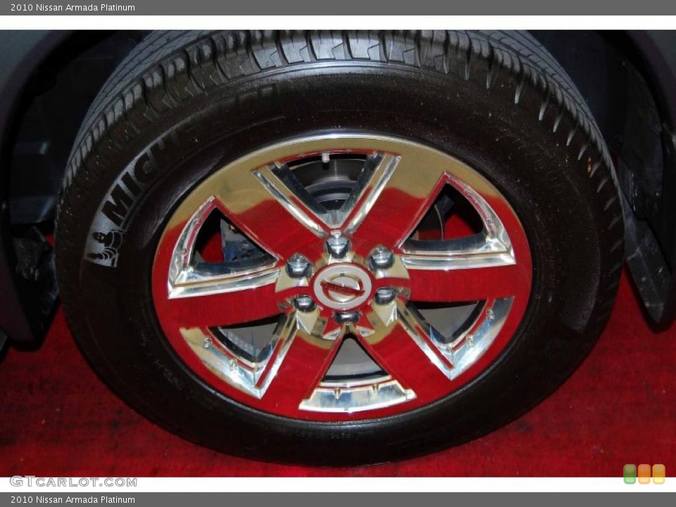 2010 Nissan Armada Platinum Wheel and Tire Photo #45958715