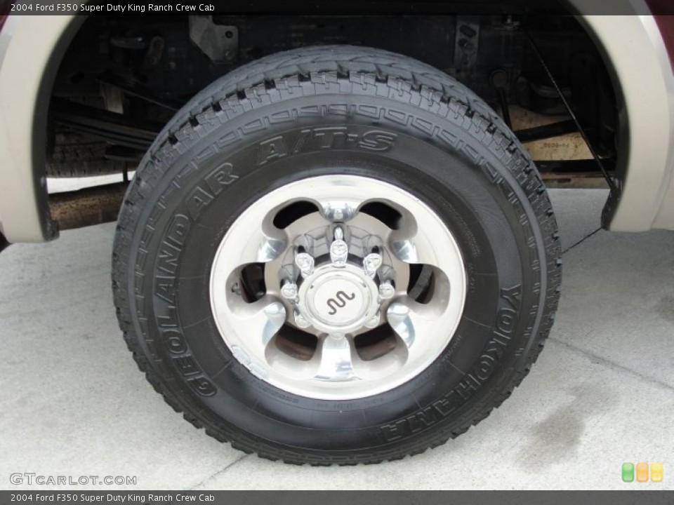 2004 Ford F350 Super Duty King Ranch Crew Cab Wheel and Tire Photo #45965840