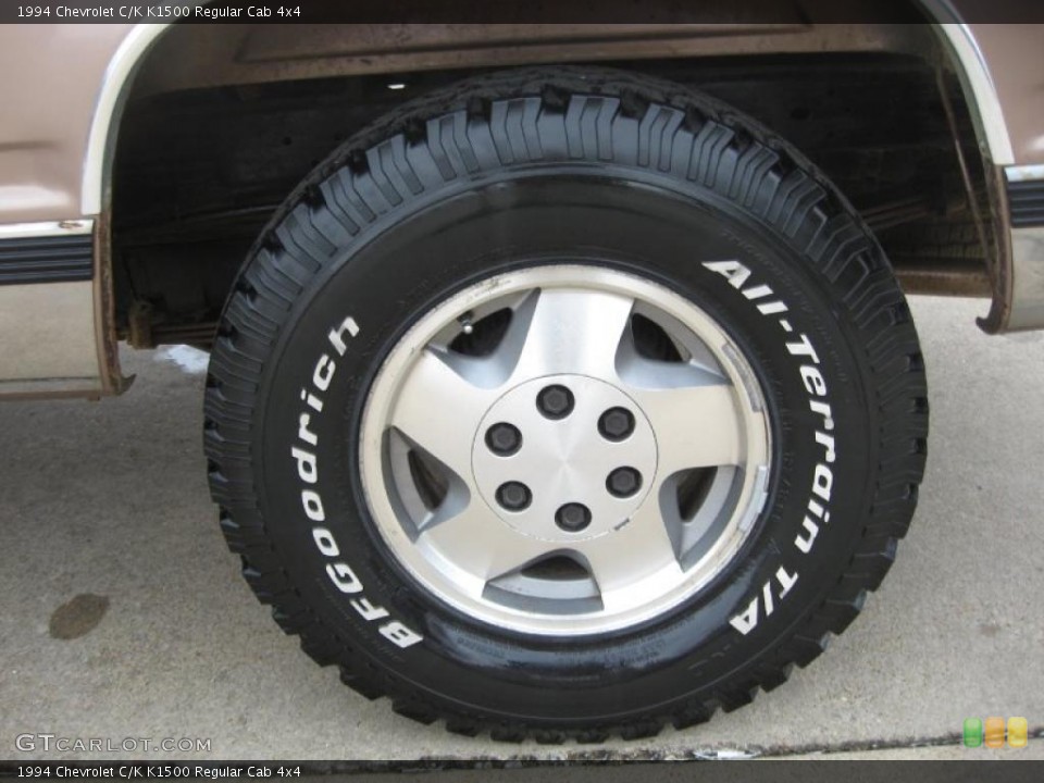1994 Chevrolet C/K K1500 Regular Cab 4x4 Wheel and Tire Photo #45974870