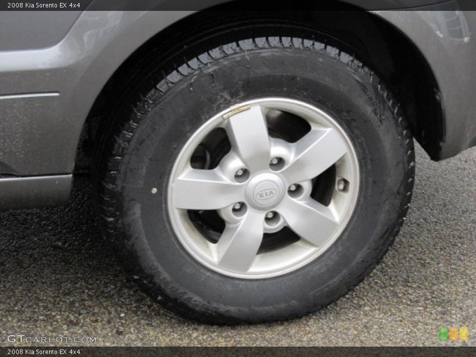 2008 Kia Sorento EX 4x4 Wheel and Tire Photo #45980120
