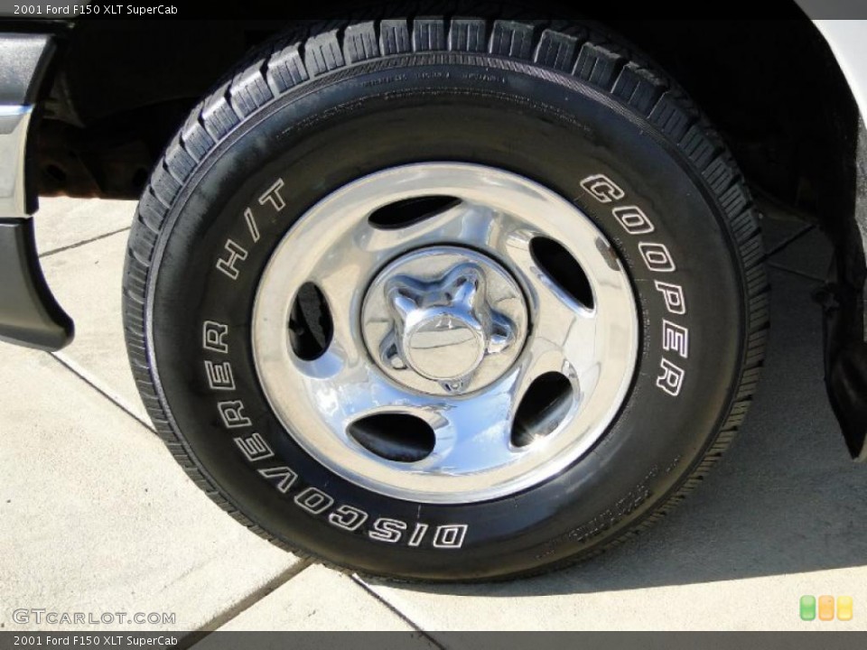 2001 Ford F150 XLT SuperCab Wheel and Tire Photo #45987665