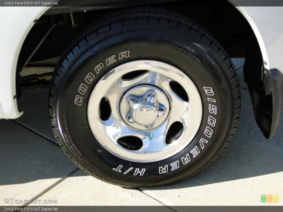 2001 Ford F150 XLT SuperCab Wheel and Tire Photo #45987671