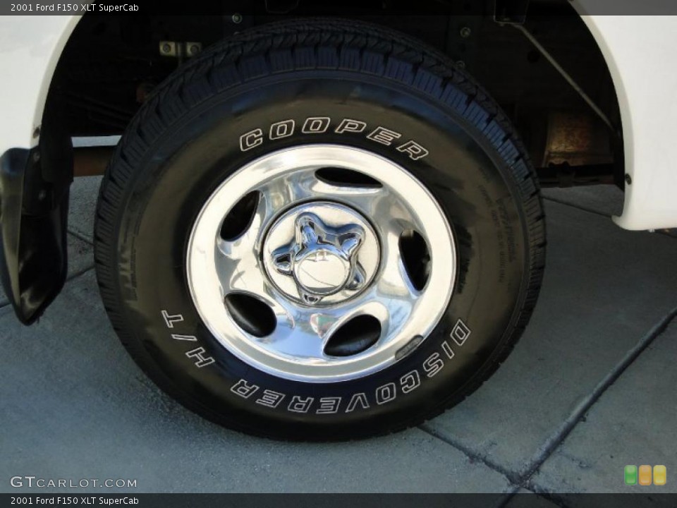 2001 Ford F150 XLT SuperCab Wheel and Tire Photo #45987674