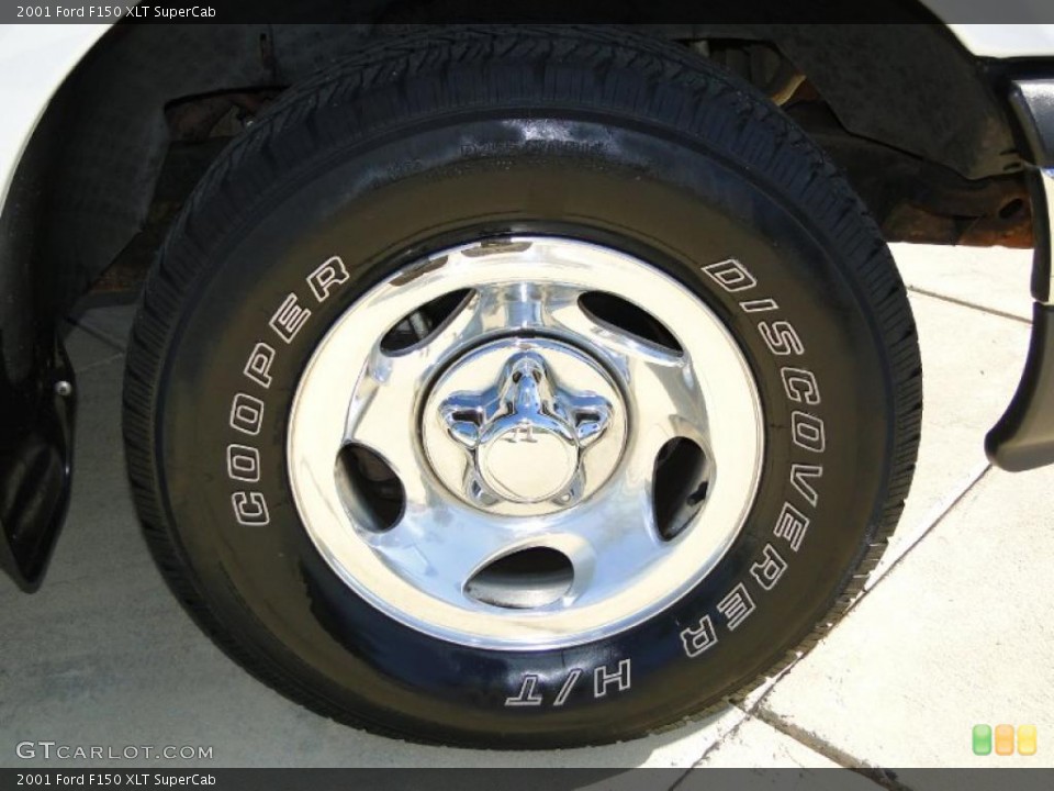 2001 Ford F150 XLT SuperCab Wheel and Tire Photo #45987677