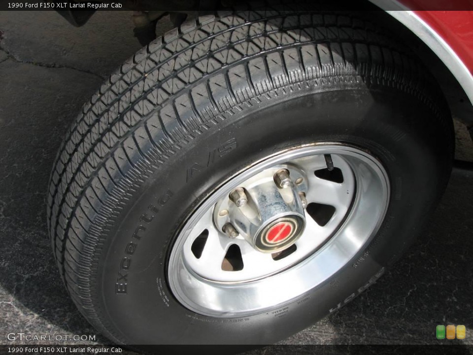 1990 Ford F150 XLT Lariat Regular Cab Wheel and Tire Photo #4599939