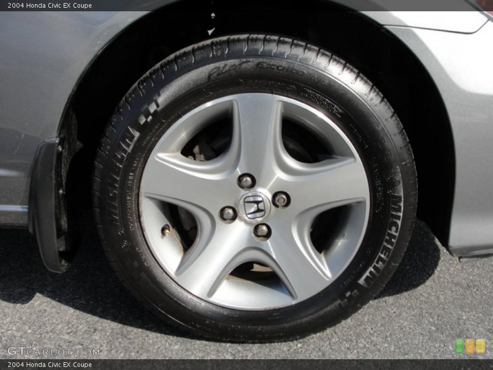 2004 Honda Civic EX Coupe Wheel and Tire Photo #46019047
