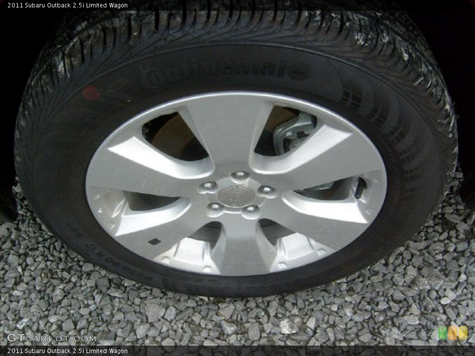 2011 Subaru Outback 2.5i Limited Wagon Wheel and Tire Photo #46021963