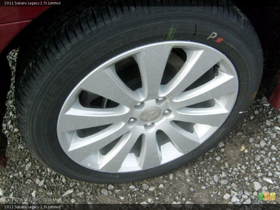 2011 Subaru Legacy 2.5i Limited Wheel and Tire Photo #46022080