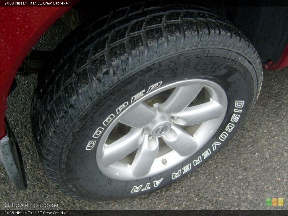 2008 Nissan Titan SE Crew Cab 4x4 Wheel and Tire Photo #46026805