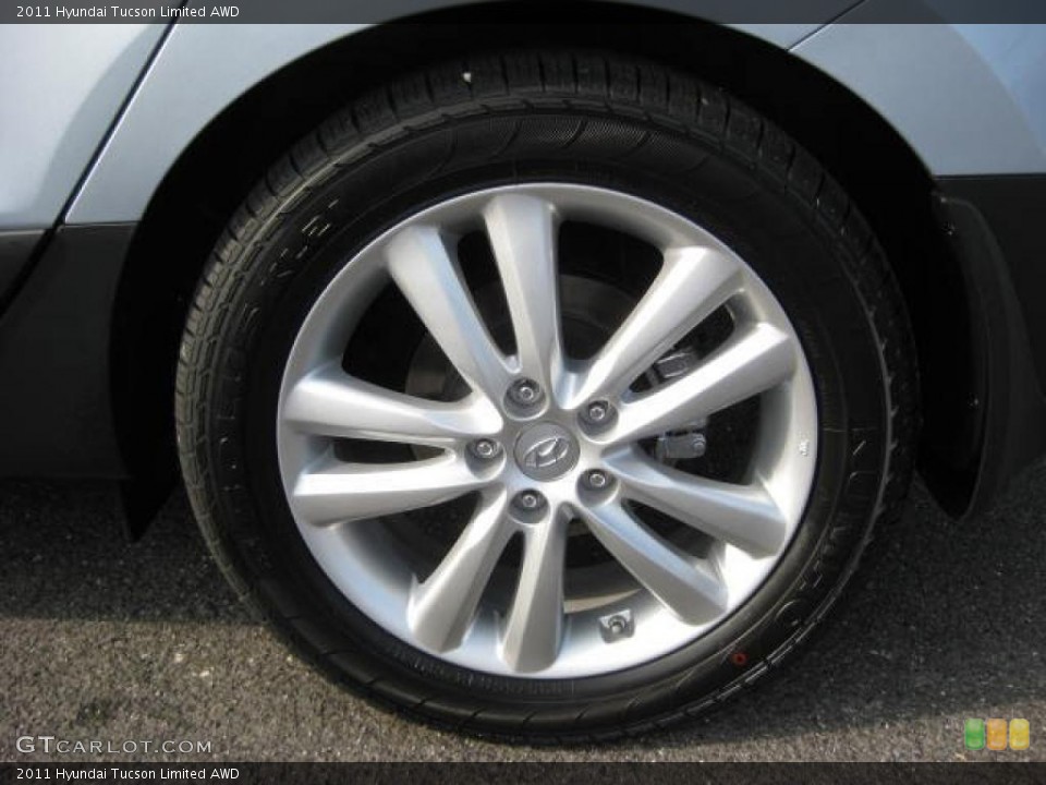 2011 Hyundai Tucson Limited AWD Wheel and Tire Photo #46034415