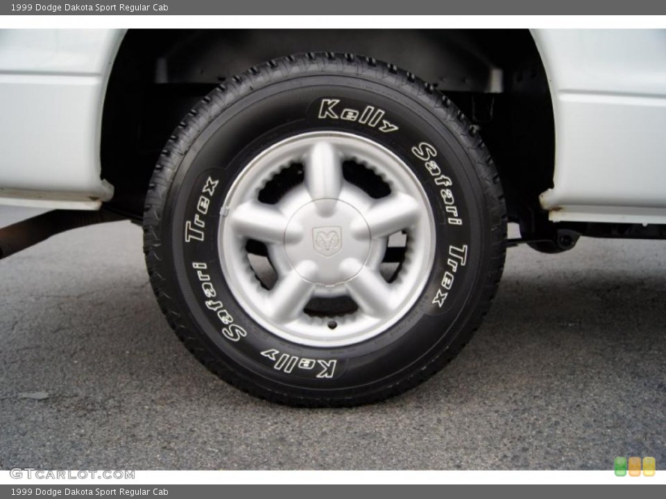1999 Dodge Dakota Sport Regular Cab Wheel and Tire Photo #46047026