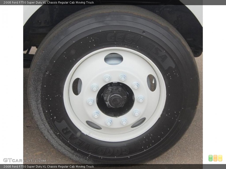 2008 Ford F750 Super Duty XL Chassis Regular Cab Moving Truck Wheel and Tire Photo #46083222