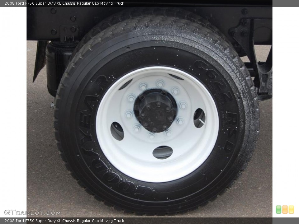 2008 Ford F750 Super Duty XL Chassis Regular Cab Moving Truck Wheel and Tire Photo #46083237