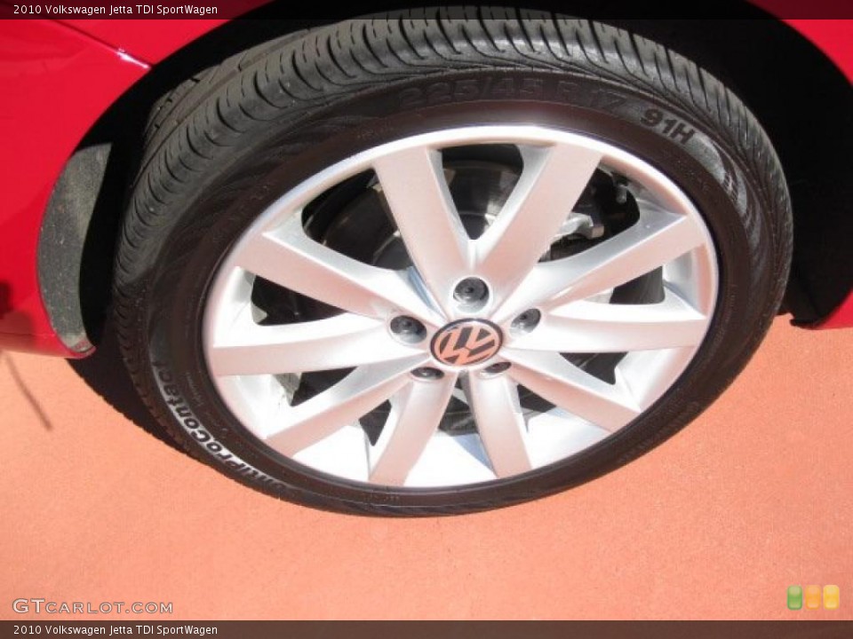 2010 Volkswagen Jetta TDI SportWagen Wheel and Tire Photo #46097216