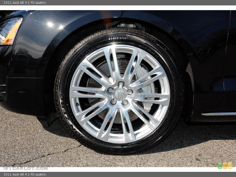 2011 Audi A8 4.2 FSI quattro Wheel and Tire Photo #46100159