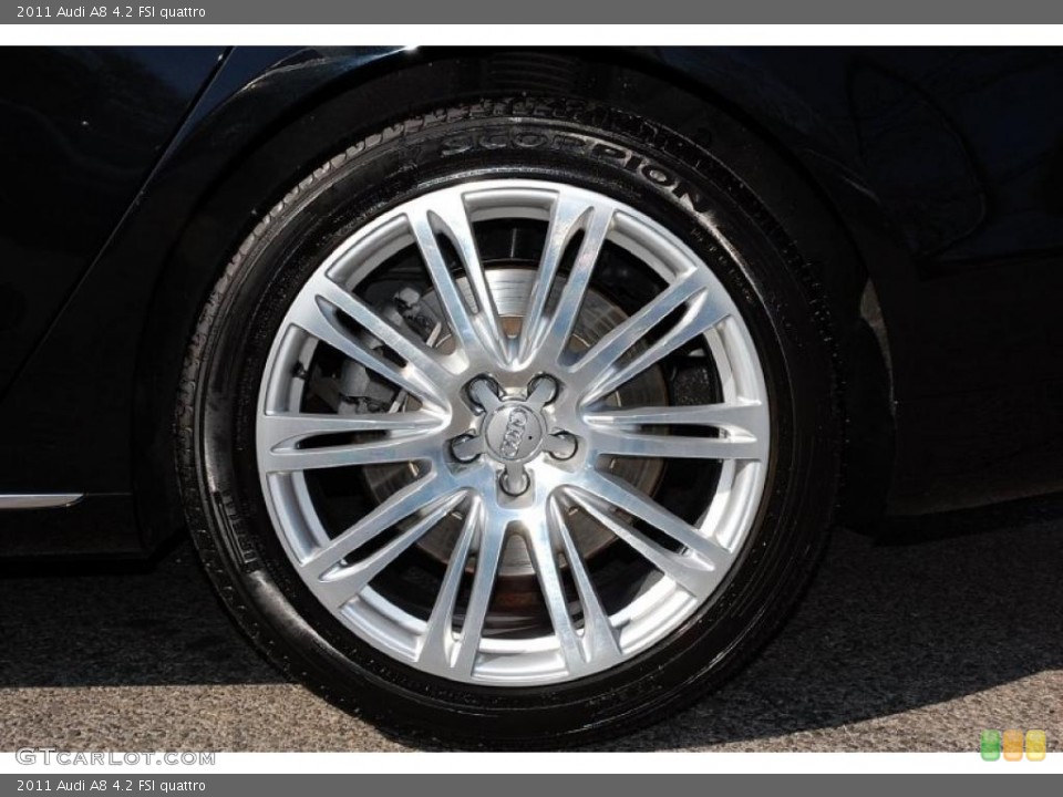 2011 Audi A8 4.2 FSI quattro Wheel and Tire Photo #46100165