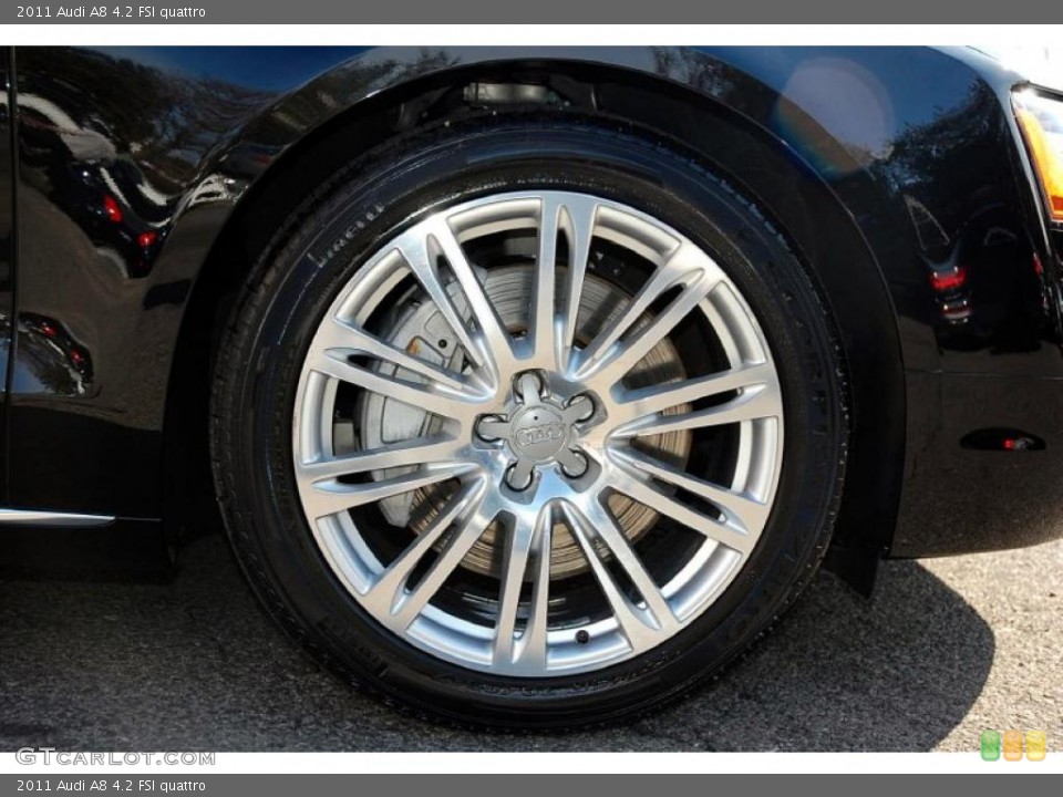 2011 Audi A8 4.2 FSI quattro Wheel and Tire Photo #46100177