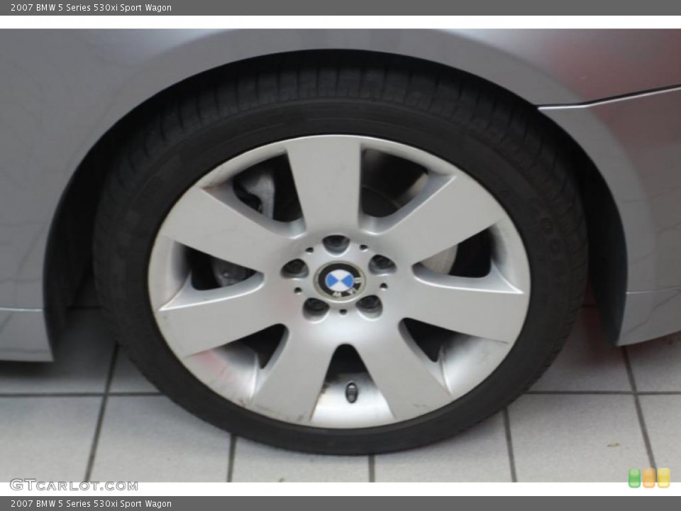 2007 BMW 5 Series 530xi Sport Wagon Wheel and Tire Photo #46104893