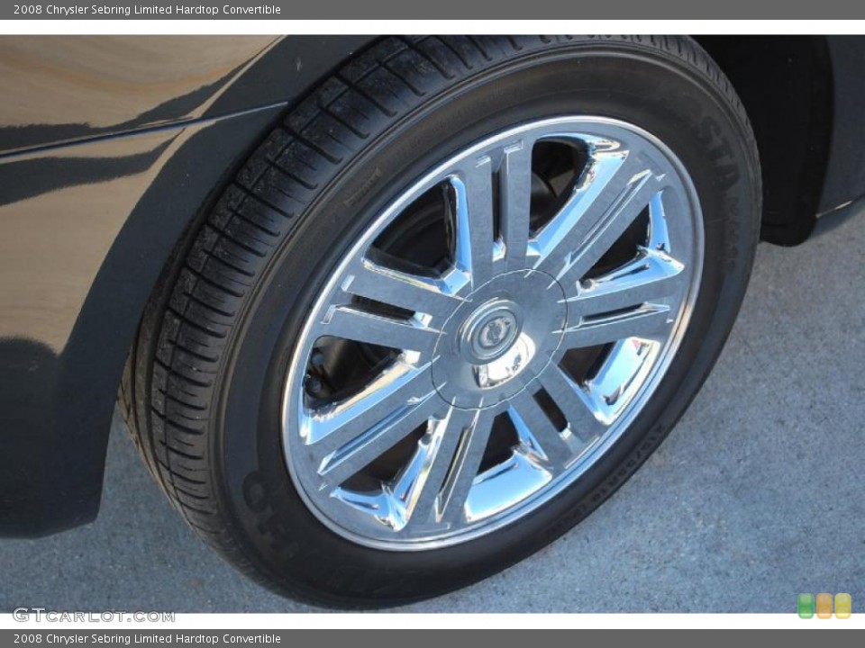 2008 Chrysler Sebring Limited Hardtop Convertible Wheel and Tire Photo #46115852