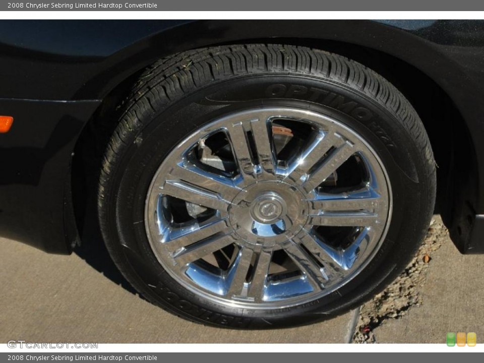 2008 Chrysler Sebring Limited Hardtop Convertible Wheel and Tire Photo #46115864