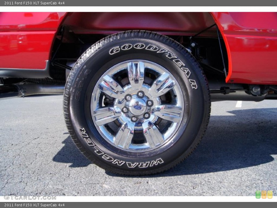 2011 Ford F150 XLT SuperCab 4x4 Wheel and Tire Photo #46118429