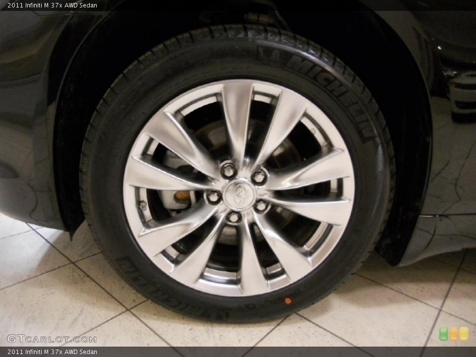 2011 Infiniti M 37x AWD Sedan Wheel and Tire Photo #46122642