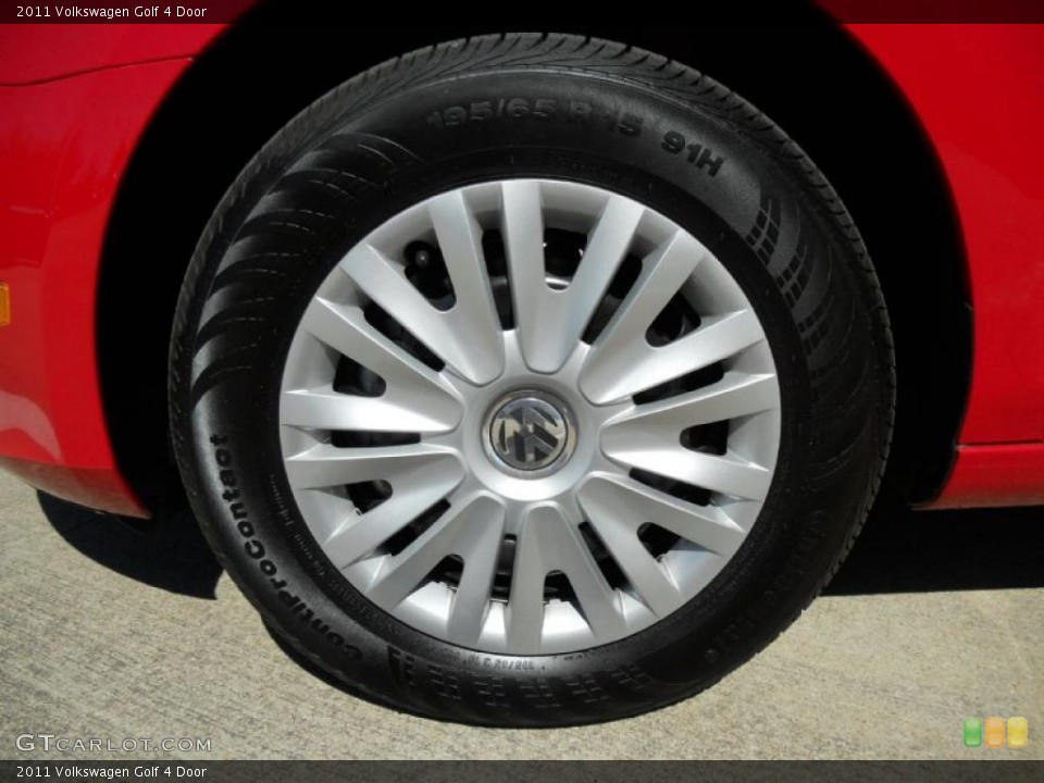 2011 Volkswagen Golf 4 Door Wheel and Tire Photo #46130785