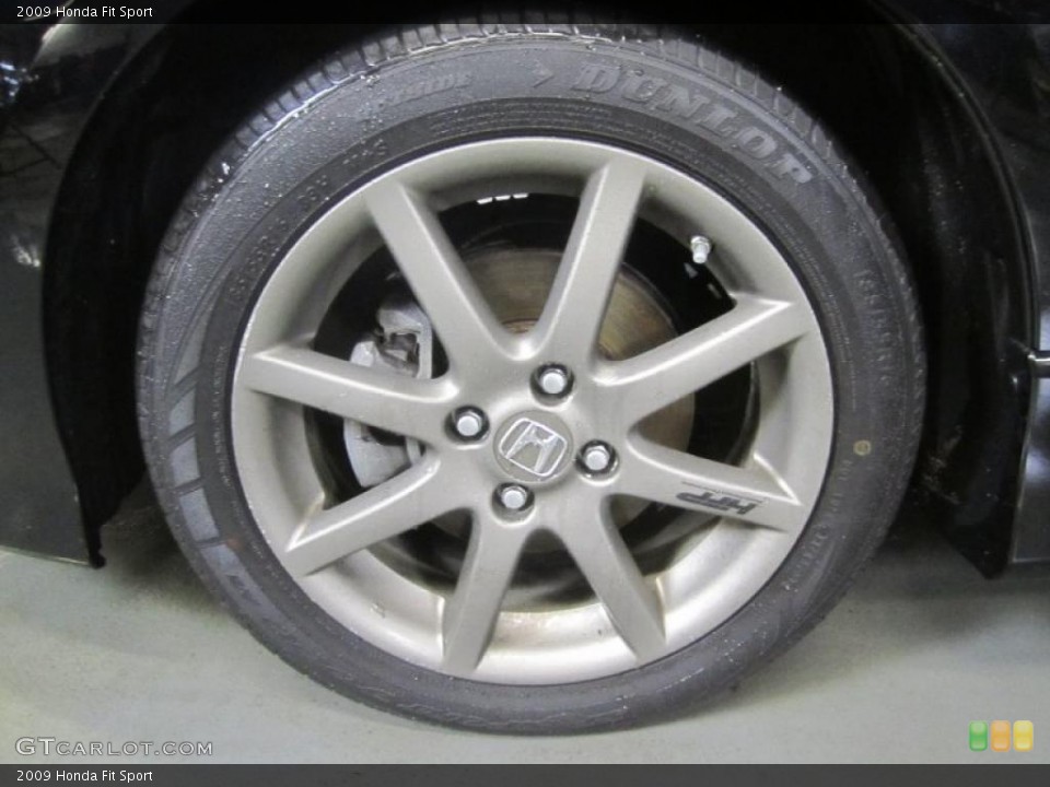2009 Honda Fit Custom Wheel and Tire Photo #46135972