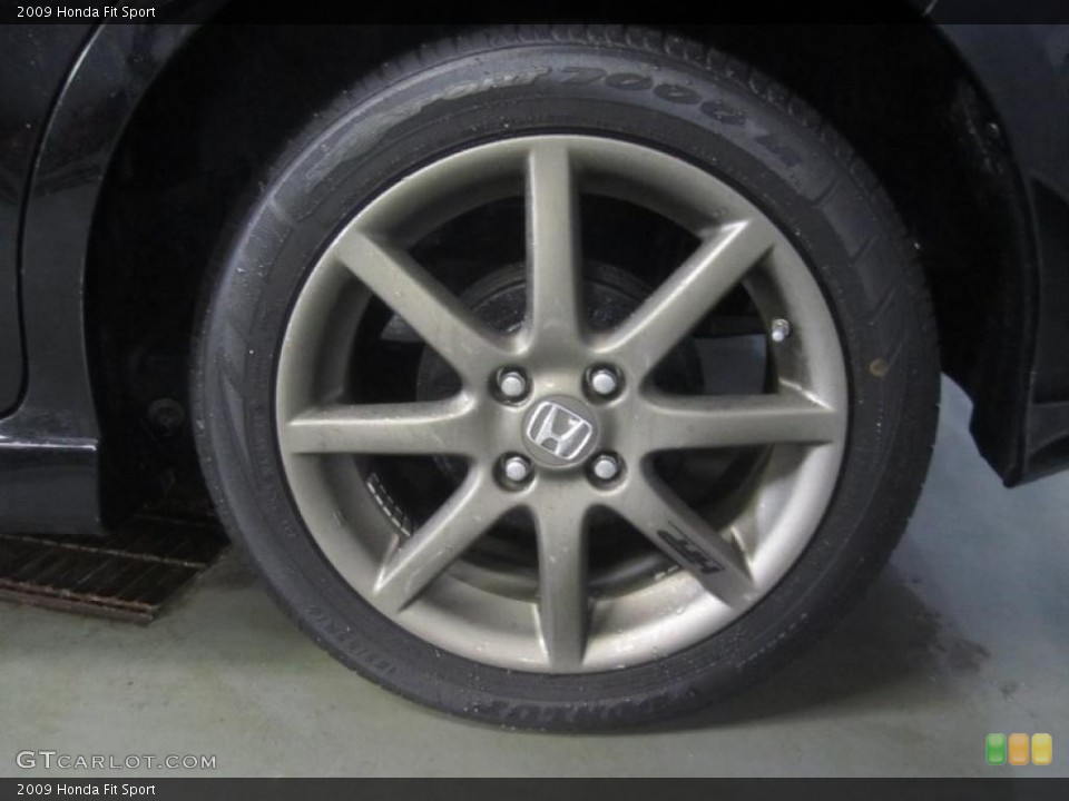 2009 Honda Fit Custom Wheel and Tire Photo #46135984