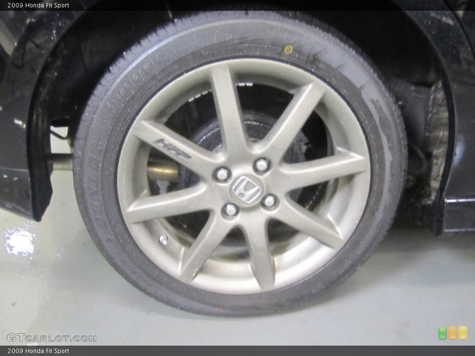 2009 Honda Fit Custom Wheel and Tire Photo #46136044