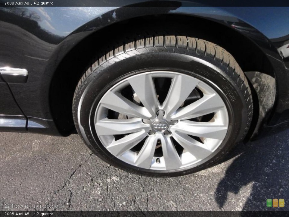 2008 Audi A8 L 4.2 quattro Wheel and Tire Photo #46136407