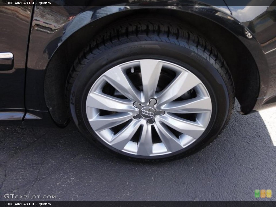 2008 Audi A8 L 4.2 quattro Wheel and Tire Photo #46136446