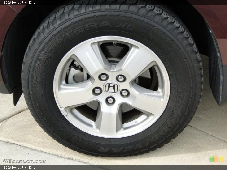 2009 Honda Pilot EX-L Wheel and Tire Photo #46137970