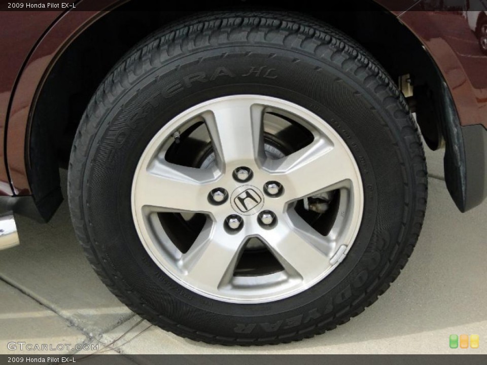 2009 Honda Pilot EX-L Wheel and Tire Photo #46137973