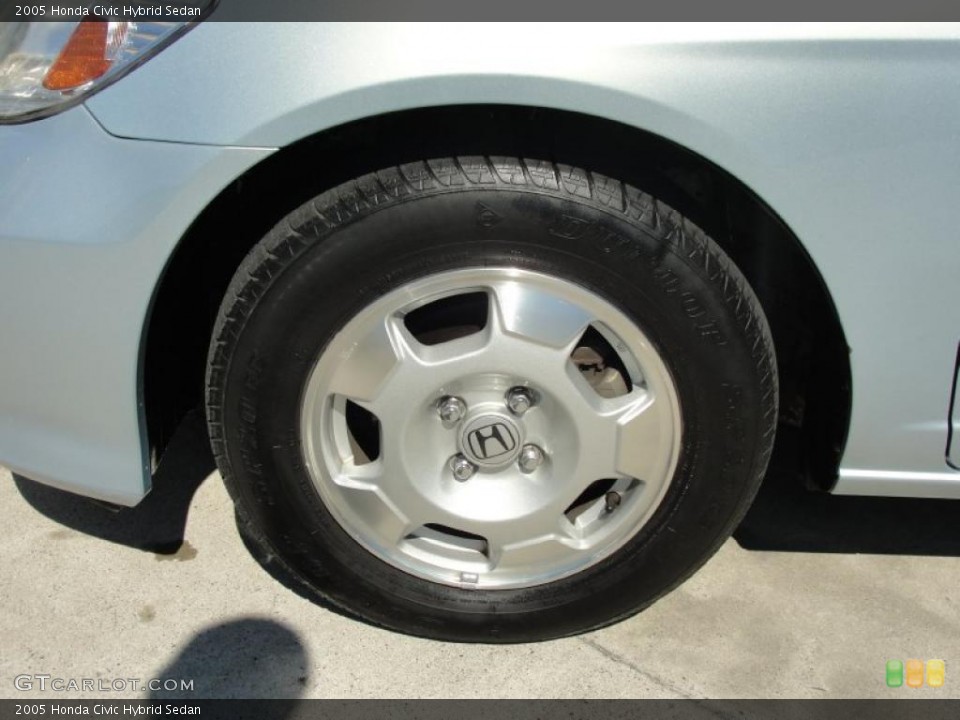 2005 Honda Civic Hybrid Sedan Wheel and Tire Photo #46143928